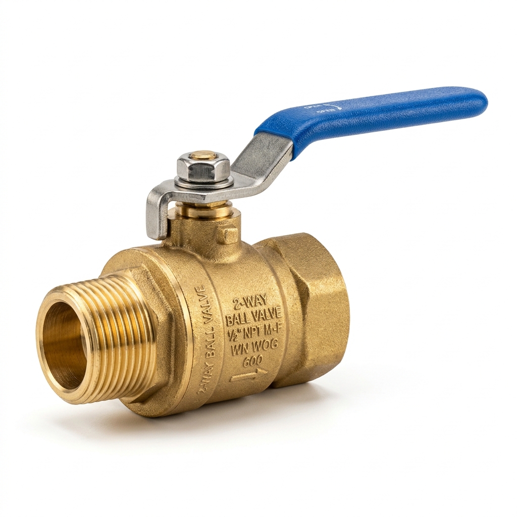 Brass 2-Way Ball Valve Male to Female Supplier - Pioneer Industries