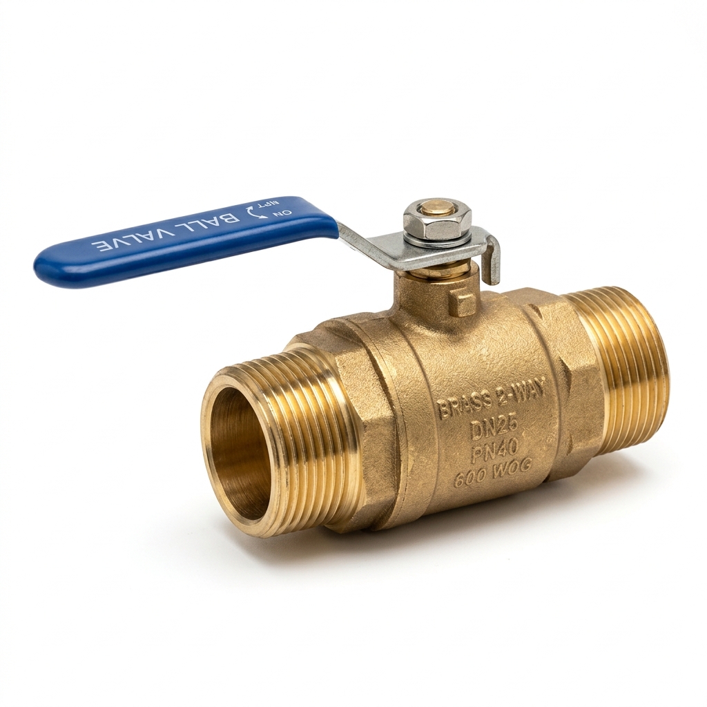 Brass 2-Way Ball Valve Male to Male Supplier - Pioneer Industries