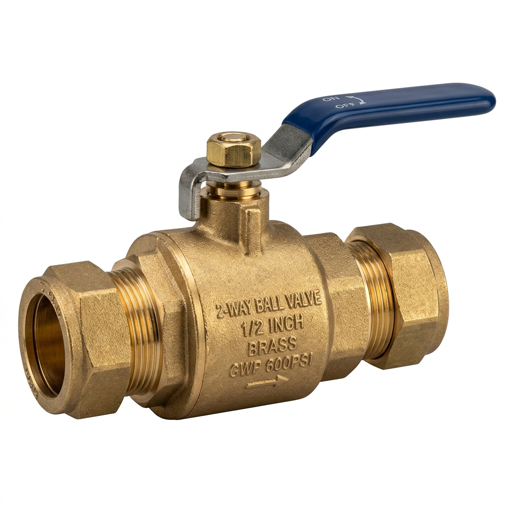 Brass 2-Way Ball Valve Tube to Tube Supplier - Pioneer Industries