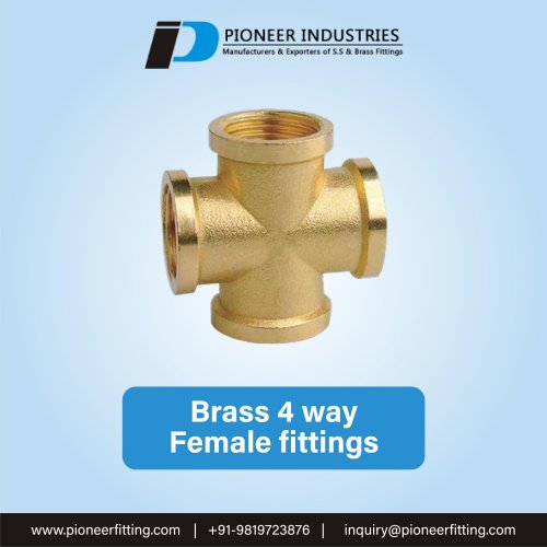 Brass 4 way Female Fittings