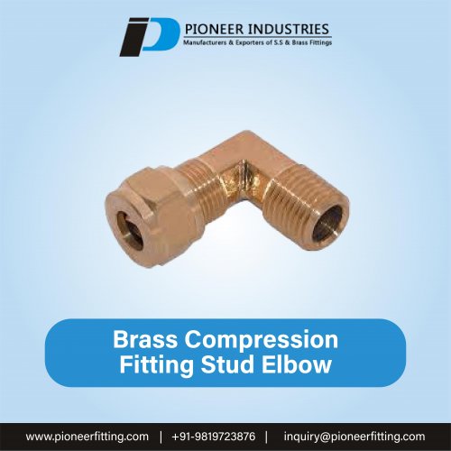Brass Compression Fitting Stud Elbow