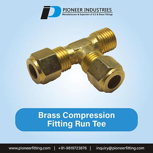 Brass Compression Fitting Tee