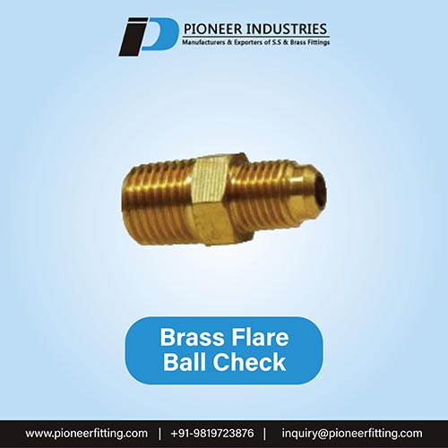 Brass Flare Ball Check