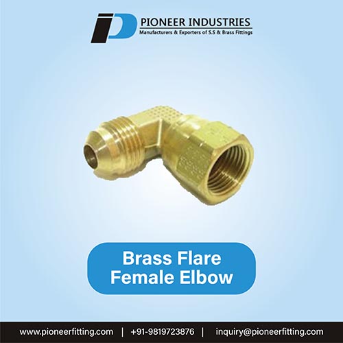 Brass Flare Female Elbow