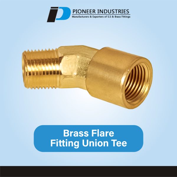 Brass Flare Fitting Union Tee