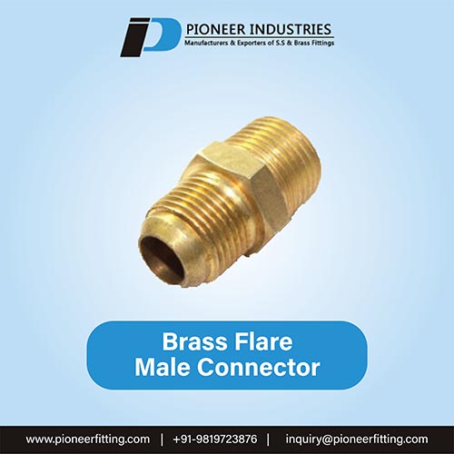 Brass Flare Male Connector