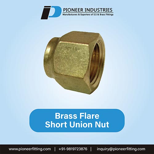 Brass Flare Short Union Nut