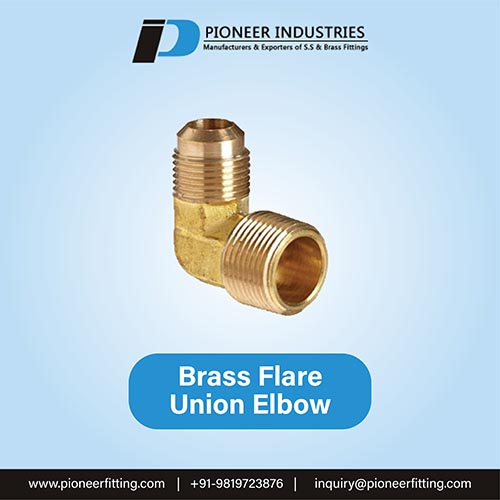 Brass Flare Union Elbow