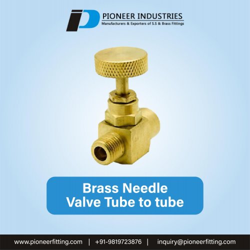 Brass Needle Valve Tube to Tube