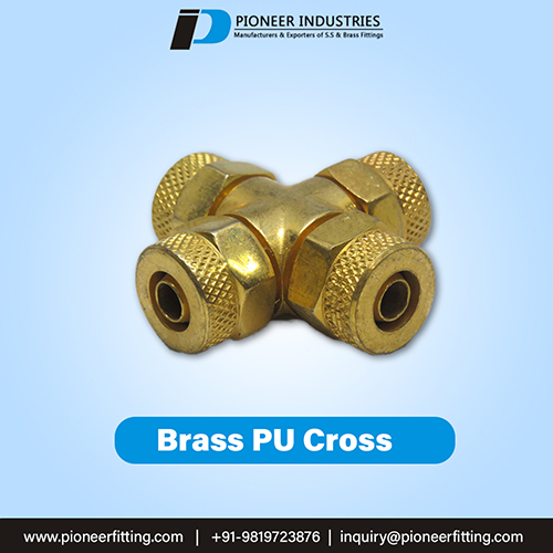 Brass PU Cross