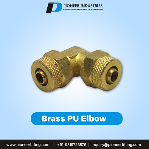 Brass PU Elbow