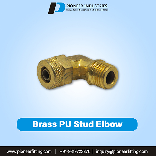 Brass PU Stud Elbow
