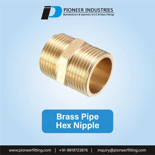 Brass Pipe Hex Nipple