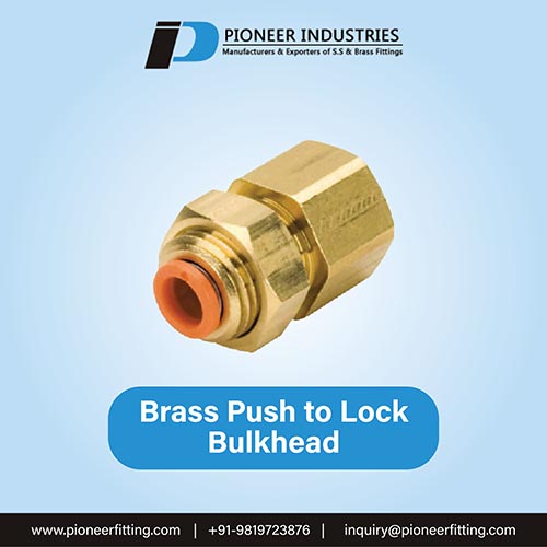 Brass Push to Lock Bulkhead