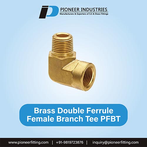 Brass Double Ferrule Female Branch Tee PFBT