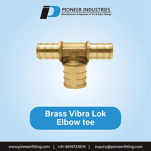 Brass Vibra-Lok Elbow Tee
