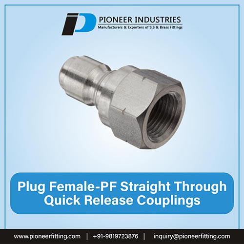 Plug Female PF Straight Through Quick Release Couplings