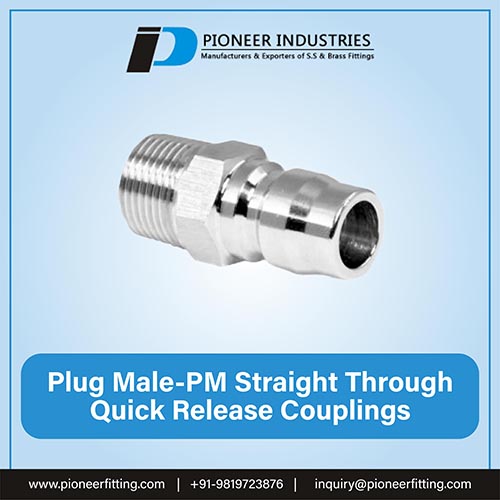 Plug Male PM Straight Through Quick Release Couplings