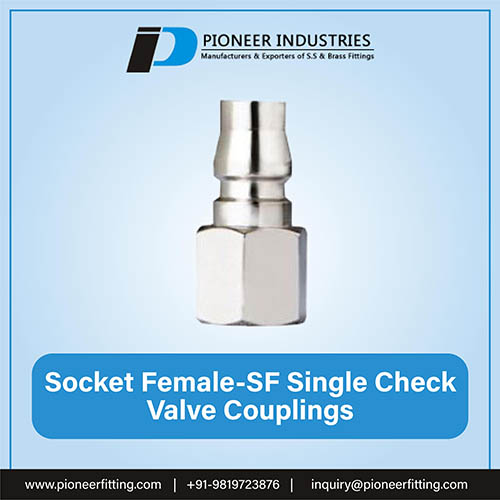Socket Female SF Single Check Valve Couplings