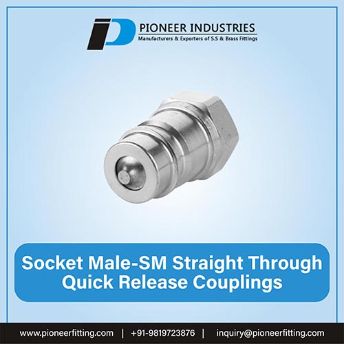 Socket Male SM Straight Through Quick Release Couplings