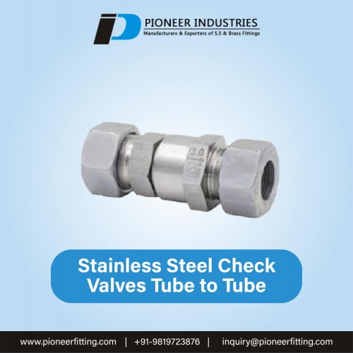 Stainless Steel Check Valves Tube to Tube