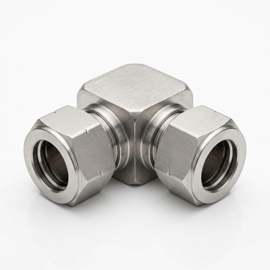 Stainless Steel Double Ferrule Elbow Union - Pioneer Industries
