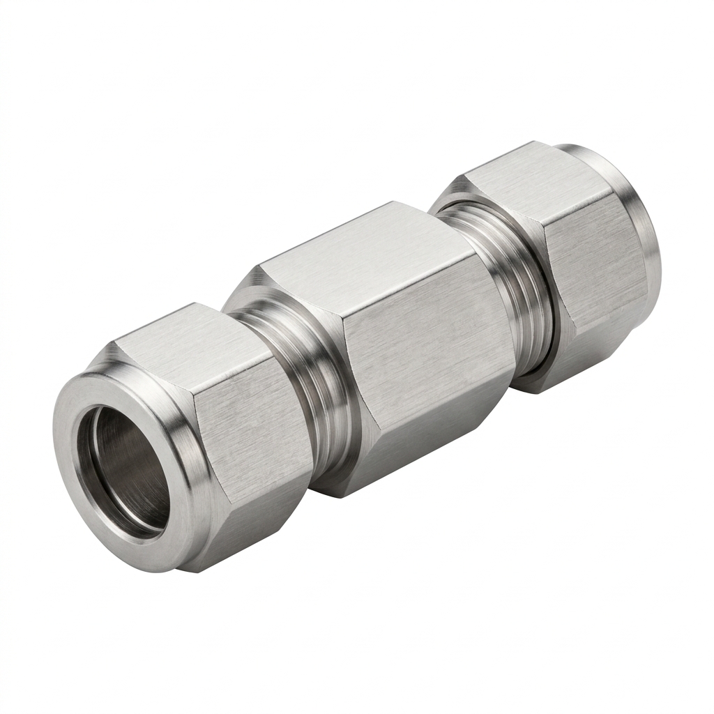 Stainless Steel Double Ferrule Union - Pioneer Industries