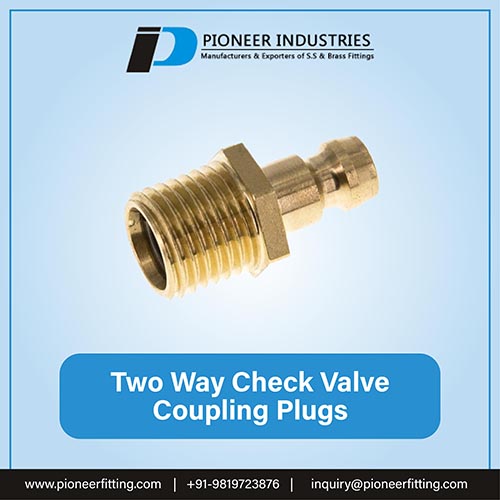 Two Way Check Valve Coupling Plugs