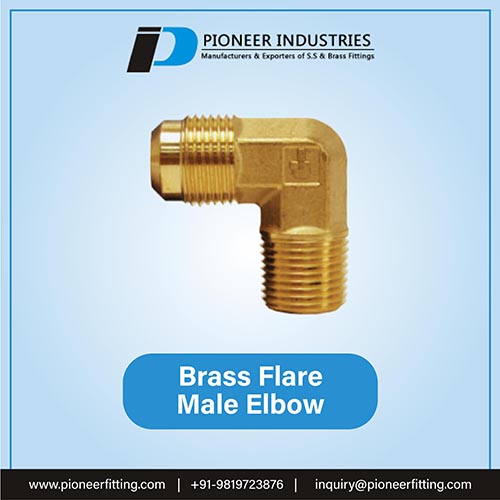 Brass Flare Male Elbow