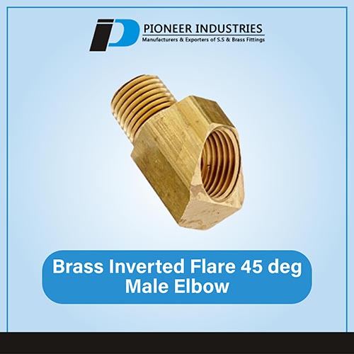Brass Inverted Flare 45 deg Male Elbow