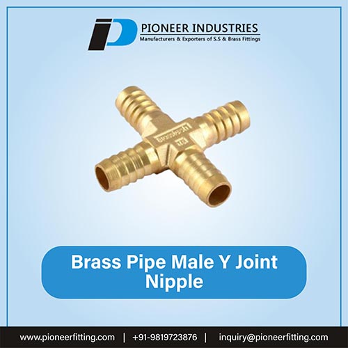 Brass Pipe Male Y Joint Nipple