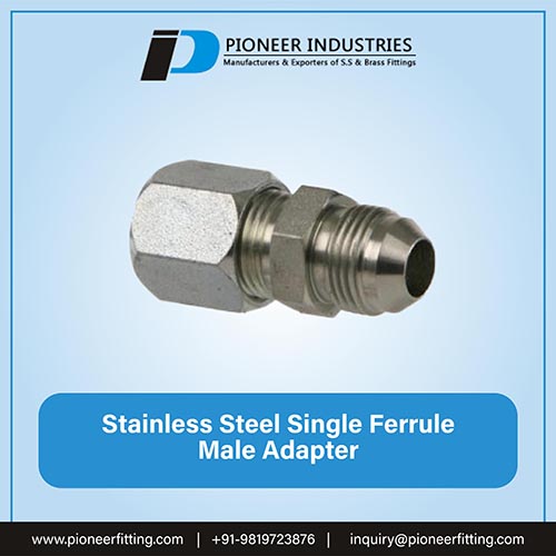 Stainless Steel Single Ferrule Male Adapter