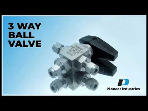 Stainless Steel 3-Way Ball Valve | Multi-Port Flow Diversion | Pioneer Industries