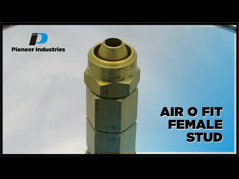 Air O Fit Female Stud | Leak-Proof Pneumatic Fitting for Compressed Air | Pioneer Industries