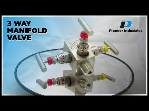 Stainless Steel 3-Way Manifold Valve | Pressure Isolation & Flow Control | Pioneer Industries