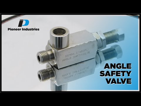 Angle Safety Valve | Automatic Pressure Relief & Overpressure Protection | Pioneer Industries
