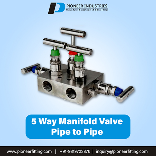 Straight Type 5 Way Manifolds Valves (Pipe to pipe)