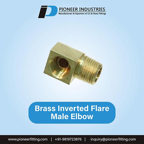 Brass Inverted Flare Male Elbow