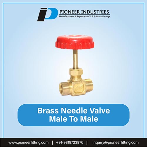 Brass Needle Valve Male to Male