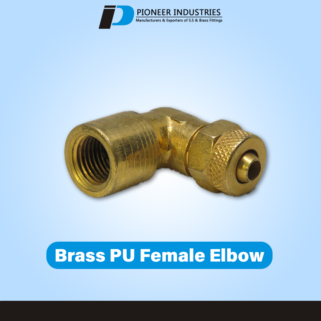 Brass PU Female Elbow