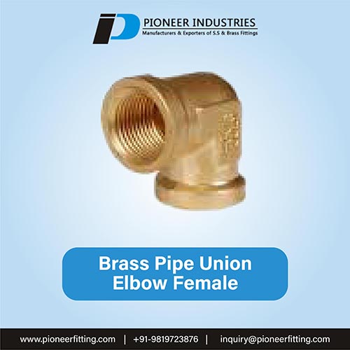 Brass Pipe Union Elbow Female