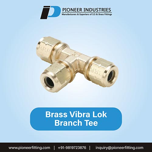 Brass Vibra-Lok Branch Tee