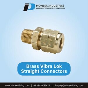 Brass Vibra-Lok Straight Connector
