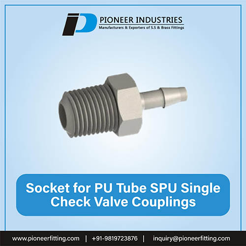 Socket for PU Tube - SPU | Single Check Valve Couplings