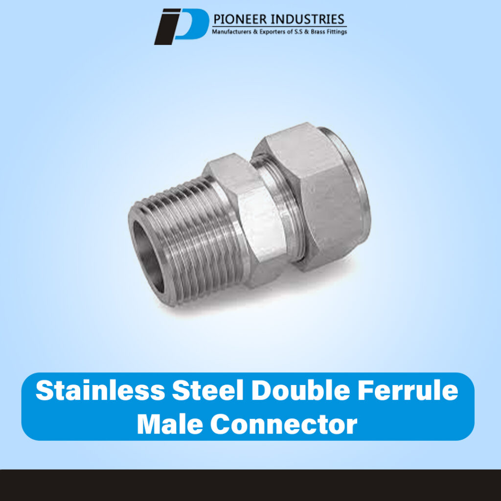 Stainless Steel Double Ferrule Male Connector manufacturer, supplier