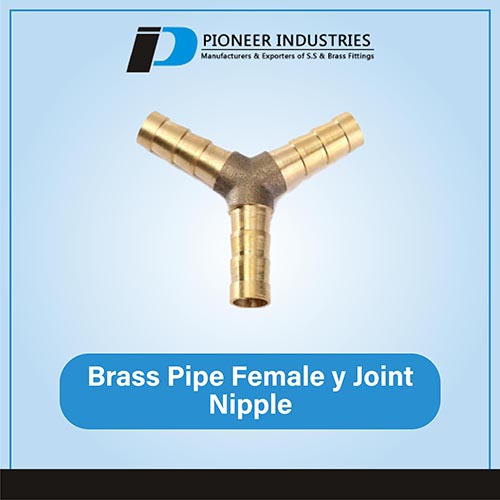 Brass Pipe Female Y Joint Nipple