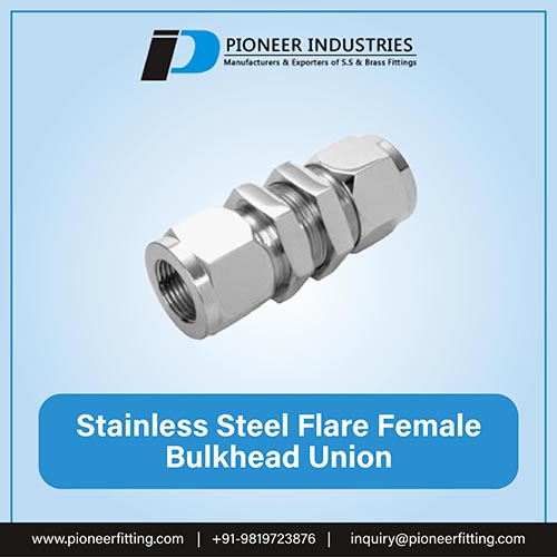 Stainless Steel Flare Female Bulkhead Union