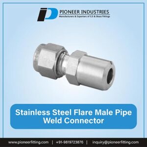 Stainless Steel Flare Male Pipe Weld Connector