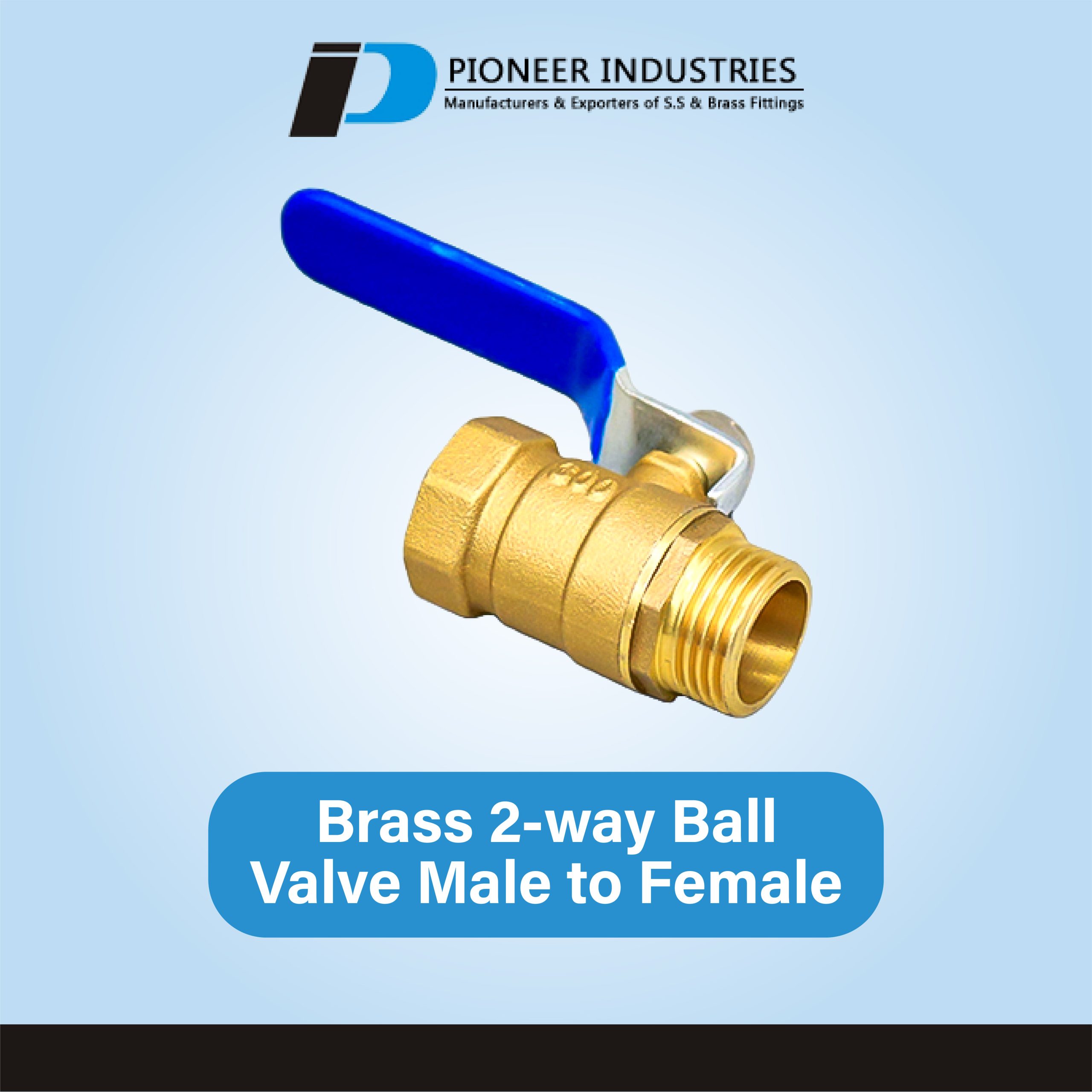 Brass 2-way Ball Valve Male to Female